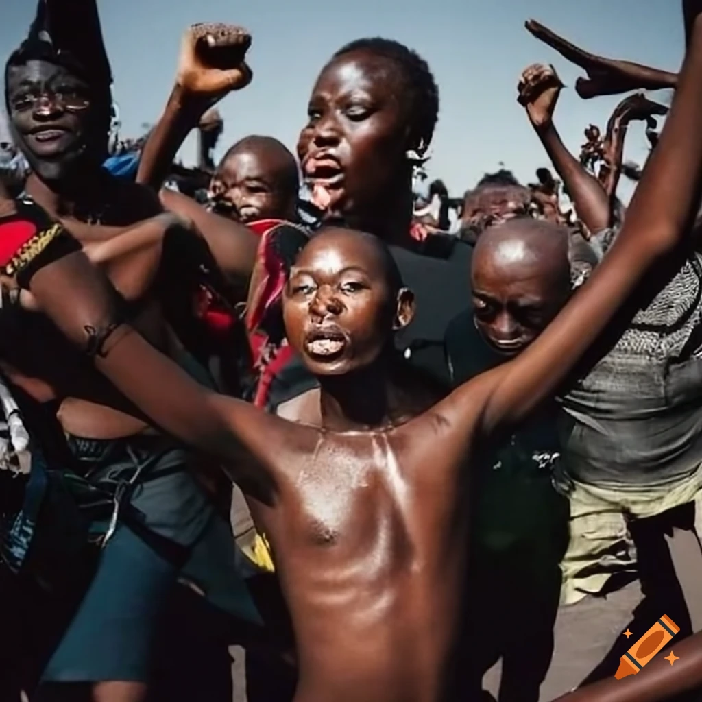 image of political protests in Zimbabwe