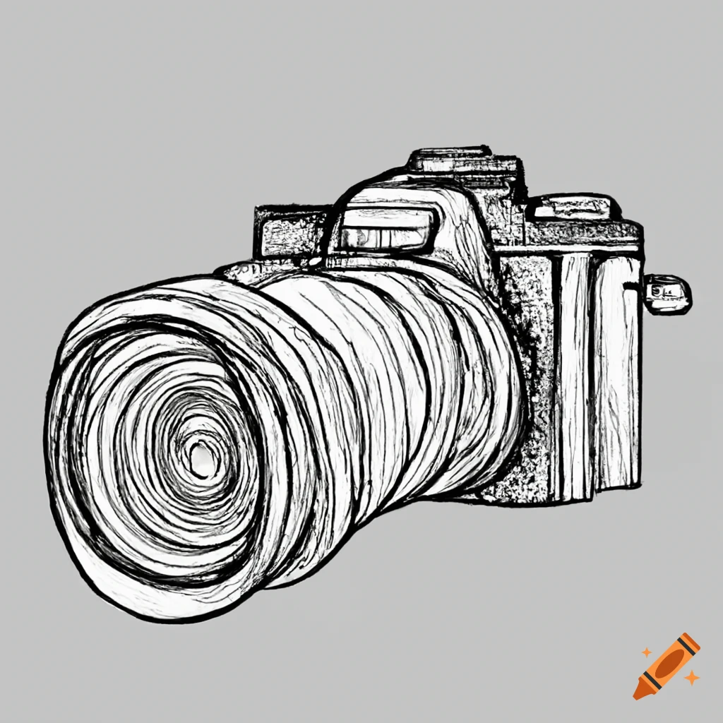 Hand Drawn DSLR Camera. Doodle Vector Sketch Illustration 24499666 Vector  Art at Vecteezy