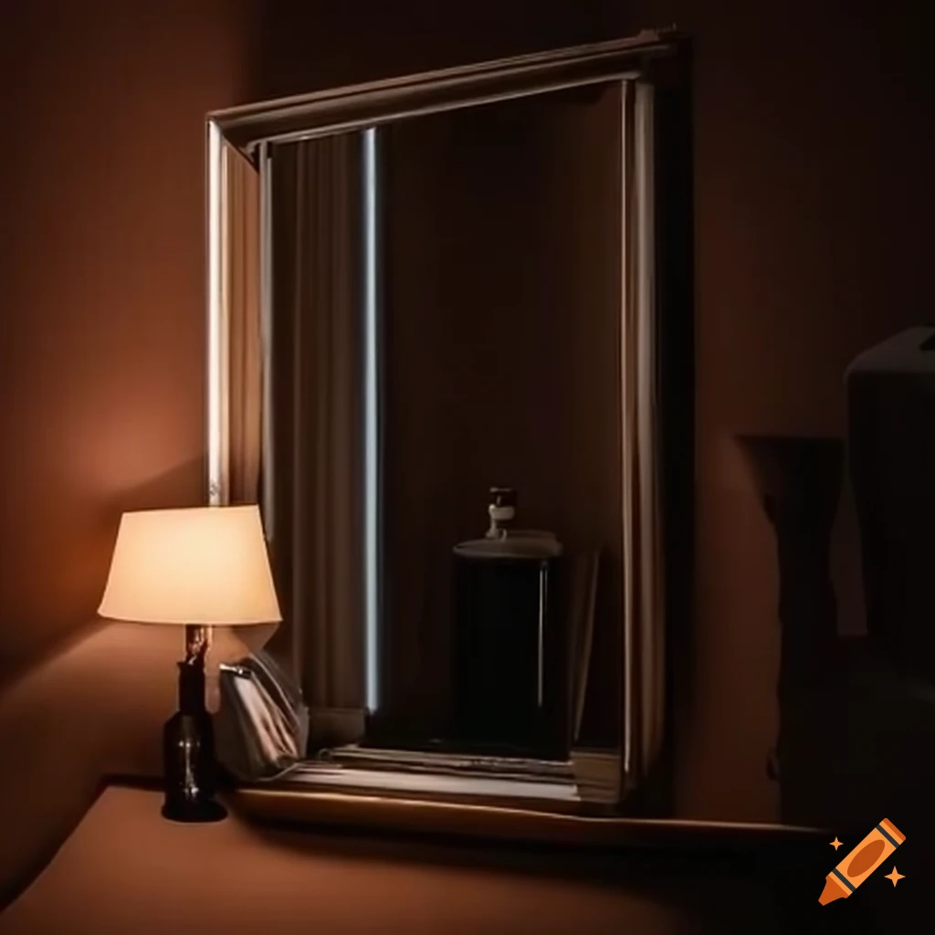 Room with mirror and light
