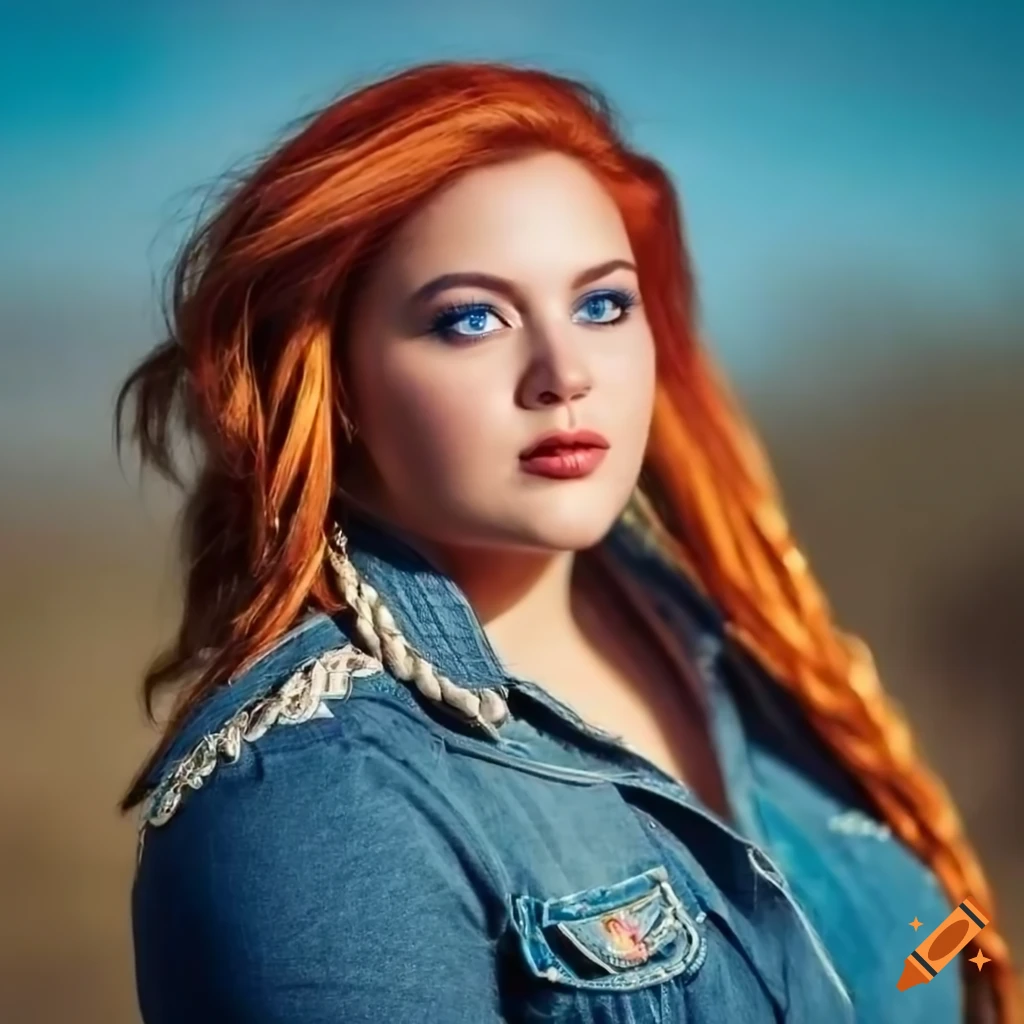 blond-woman-in-blue-jeans-and-t-shirt-standing-on-craiyon