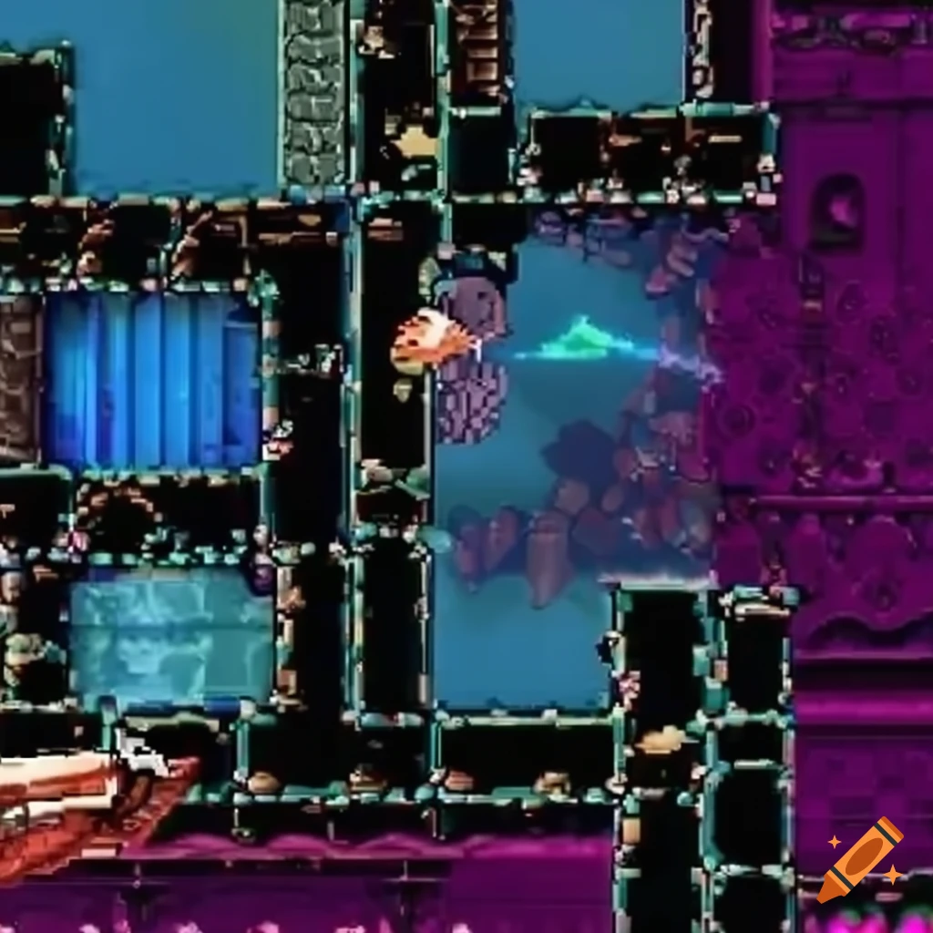 2D platform game with bubble tiles