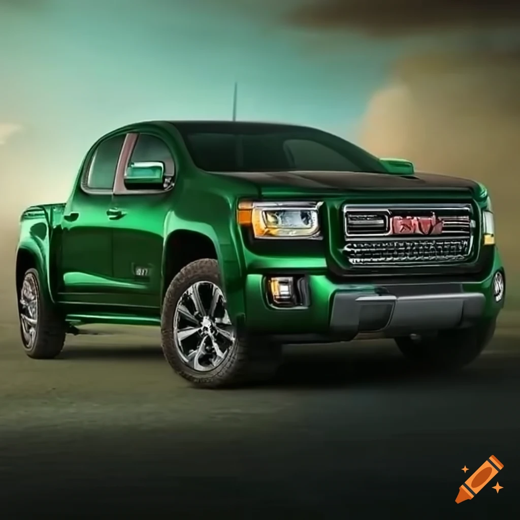 Green 2016 Gmc Canyon Truck On Craiyon