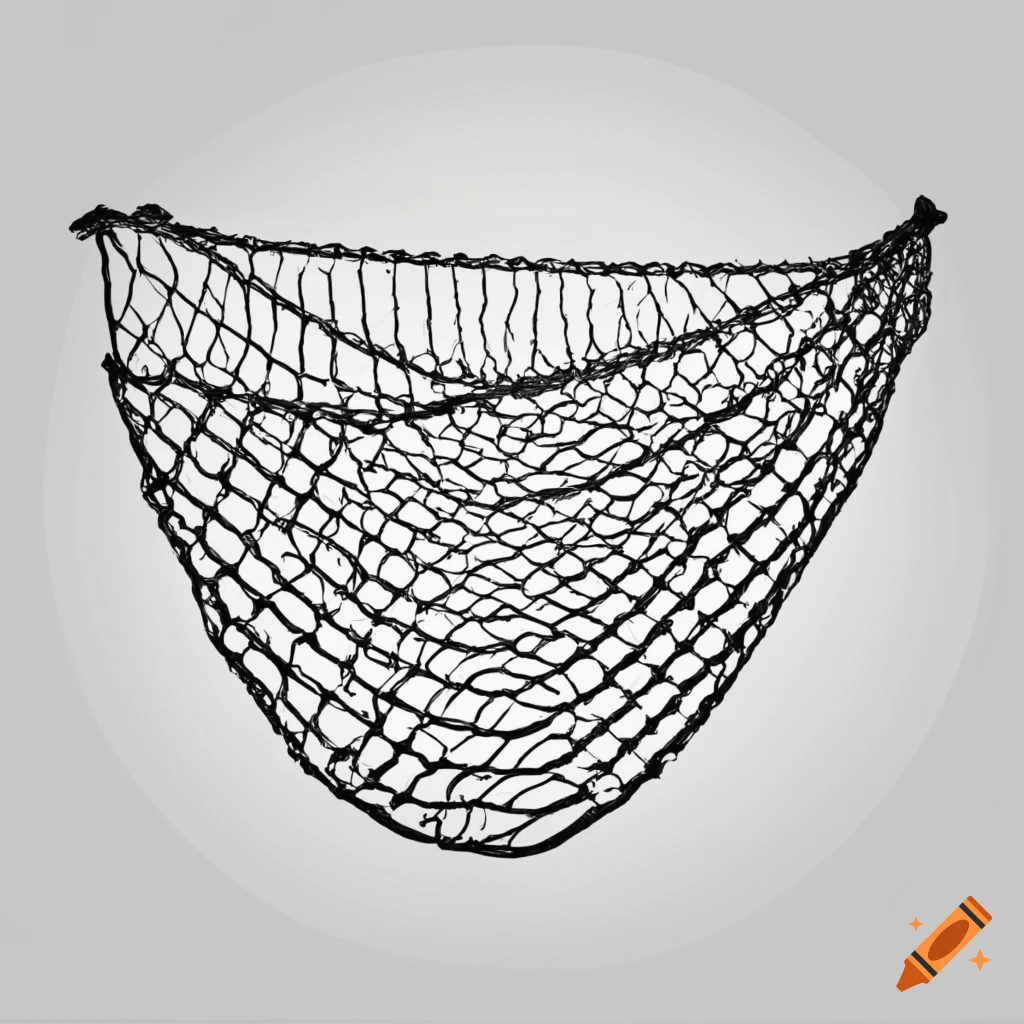 Graphic of a fishing net on Craiyon