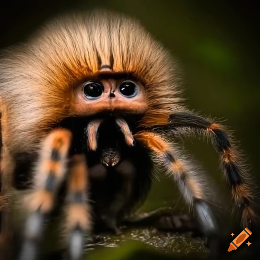 hybrid illustration of a gorilla and tarantula