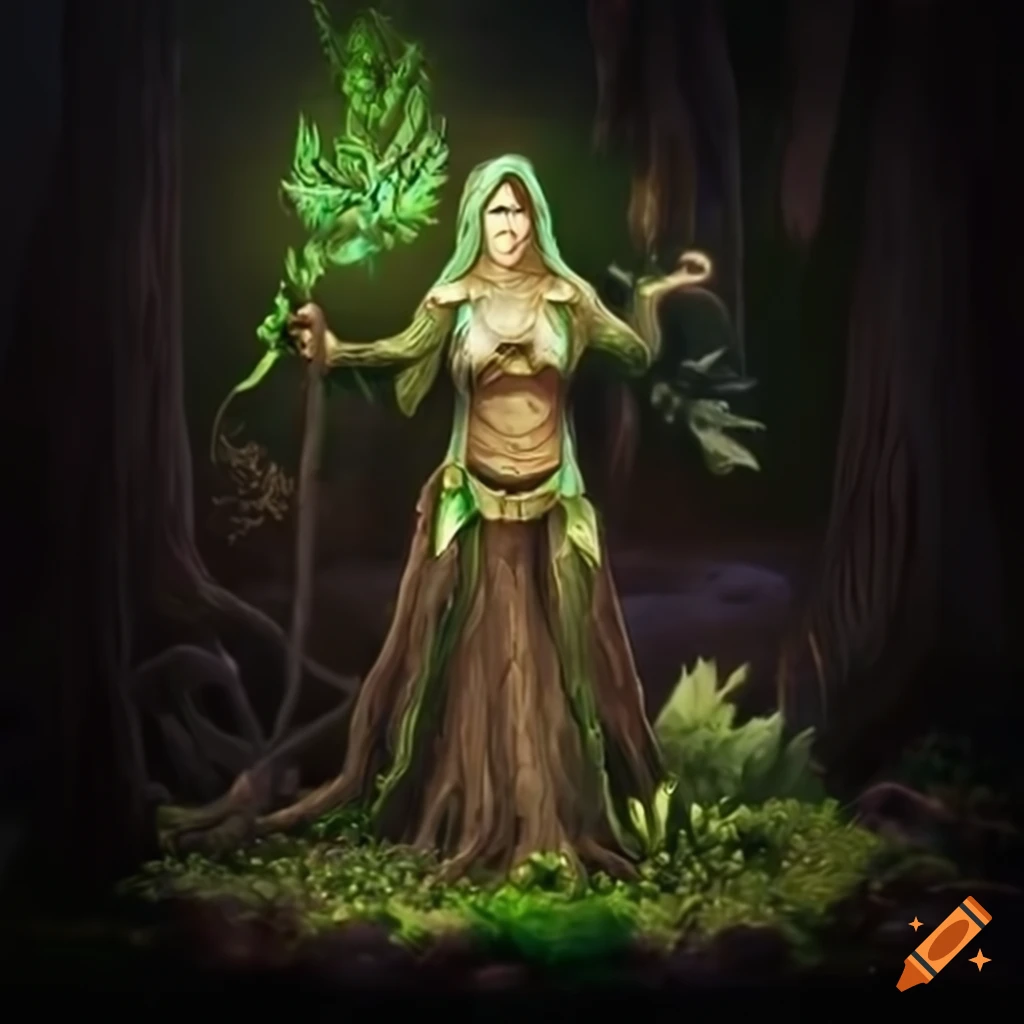 Fantasy tree wizard sorcerer artwork
