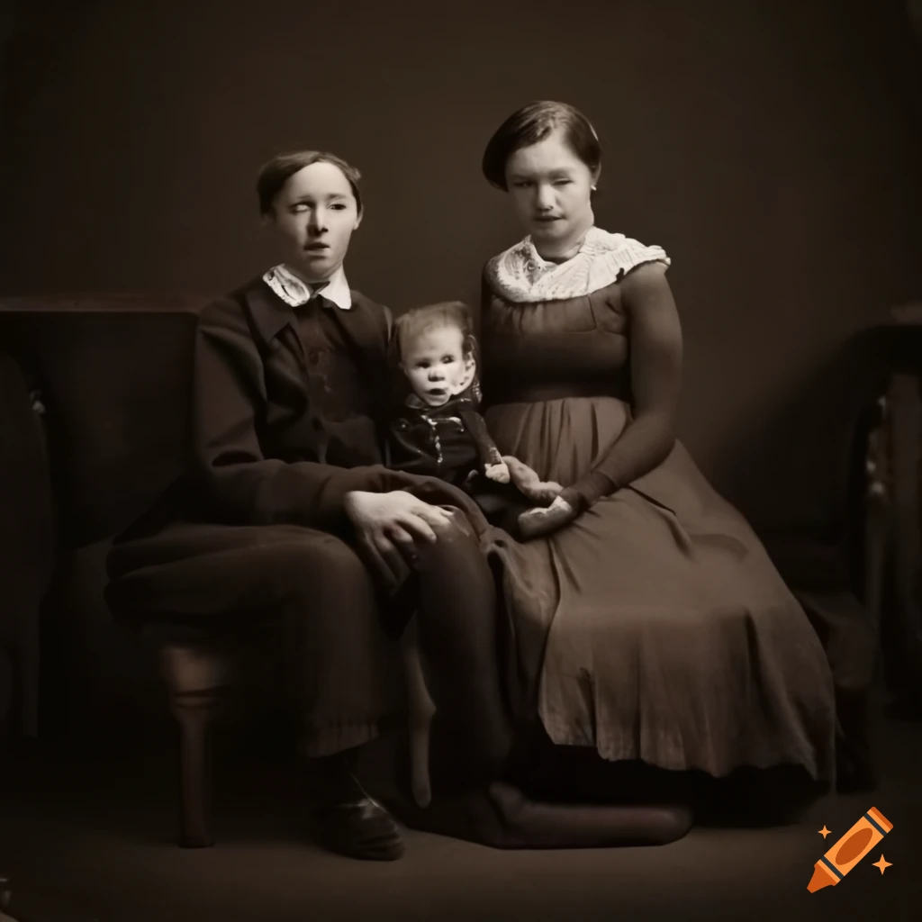 1800s vintage family portrait