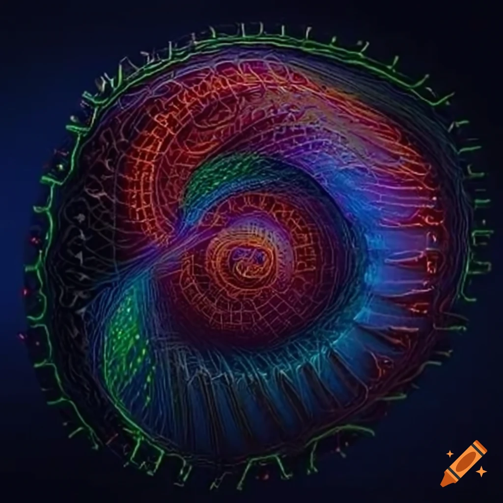Genetics and electron microscopy for detailed 3d renders of biological ...