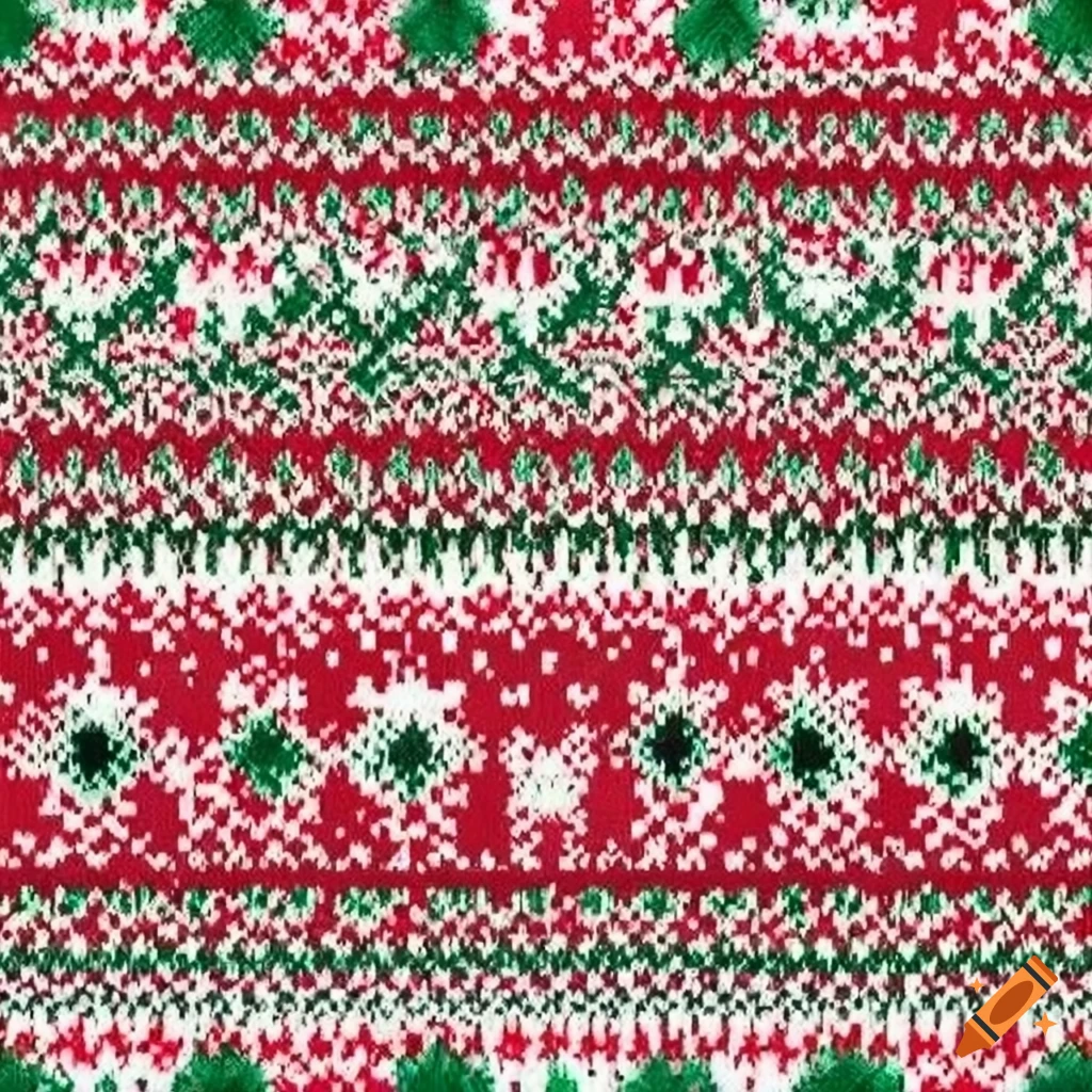 Christmas sweater with unique pattern on Craiyon