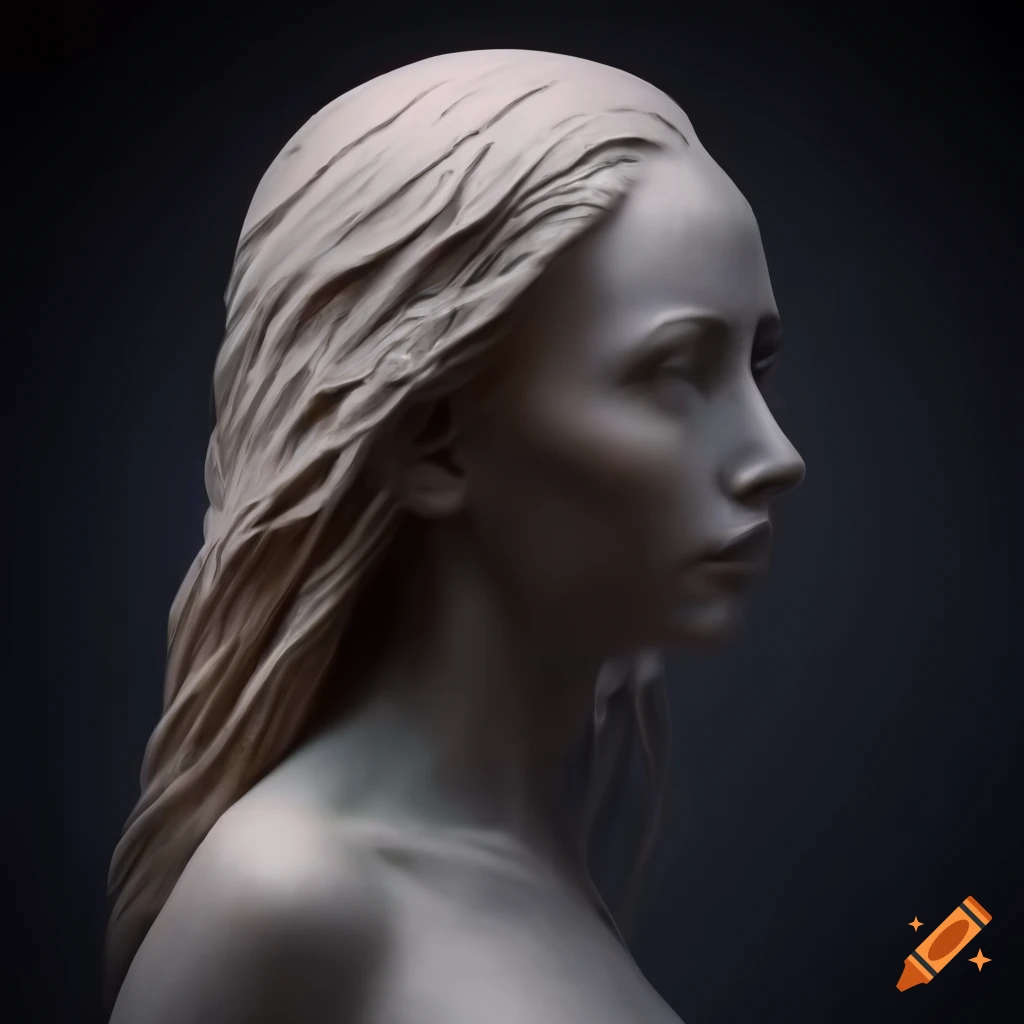 Intricately detailed photorealistic sculpture