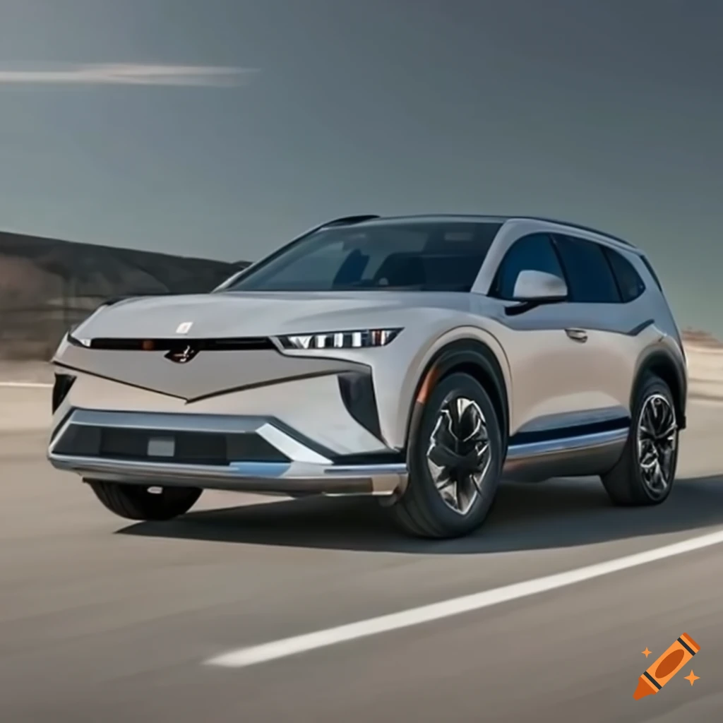 2023 Hyundai Santa Fe Ioniq 5 car on Craiyon