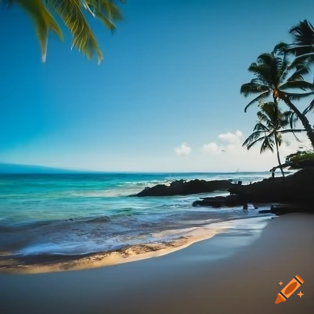 Maui beach in hawaii