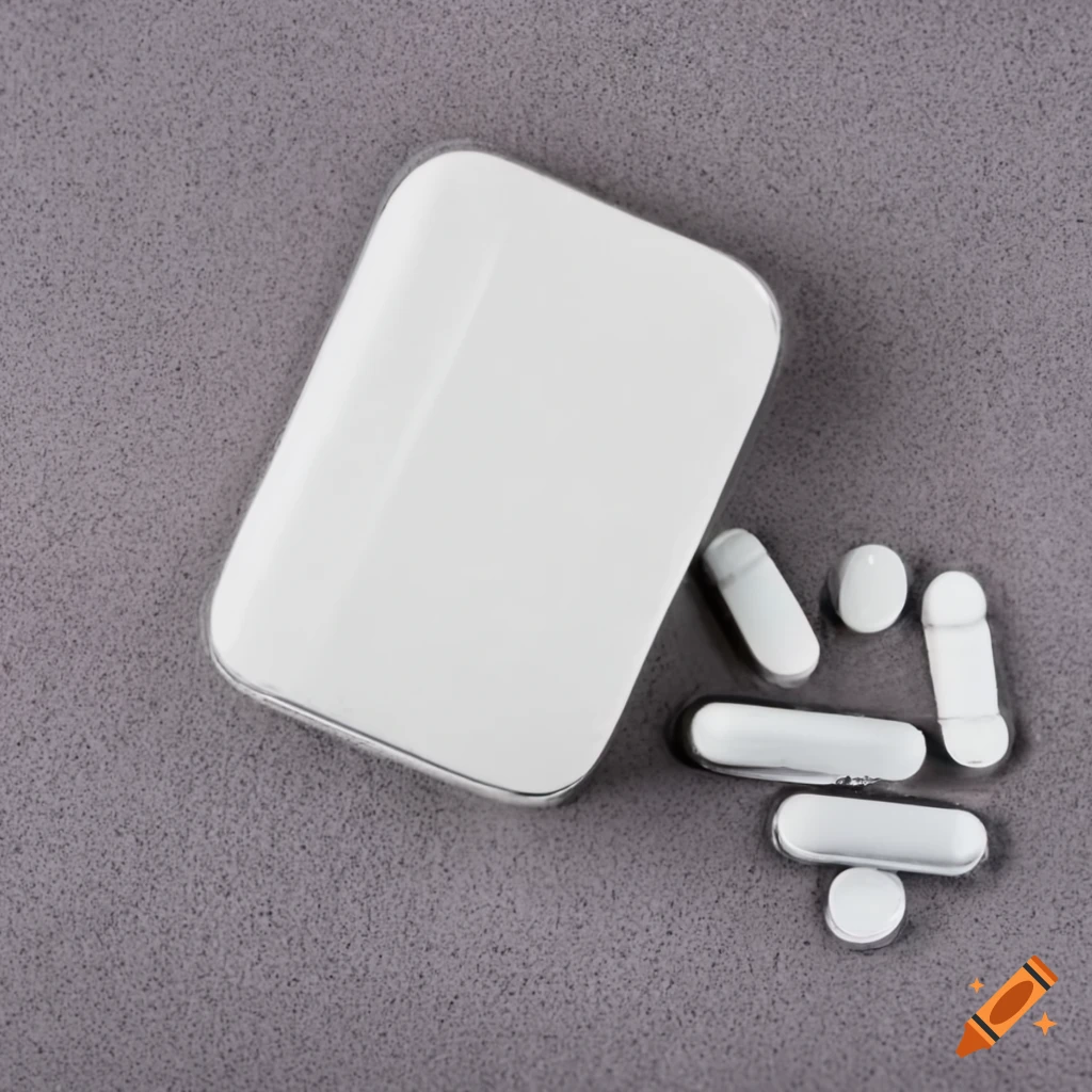 closed pill box with pills