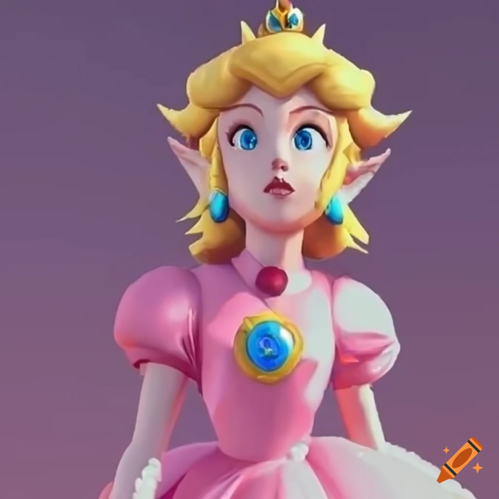 Princess Peach And Link In Pink Ballgowns On Craiyon 5700
