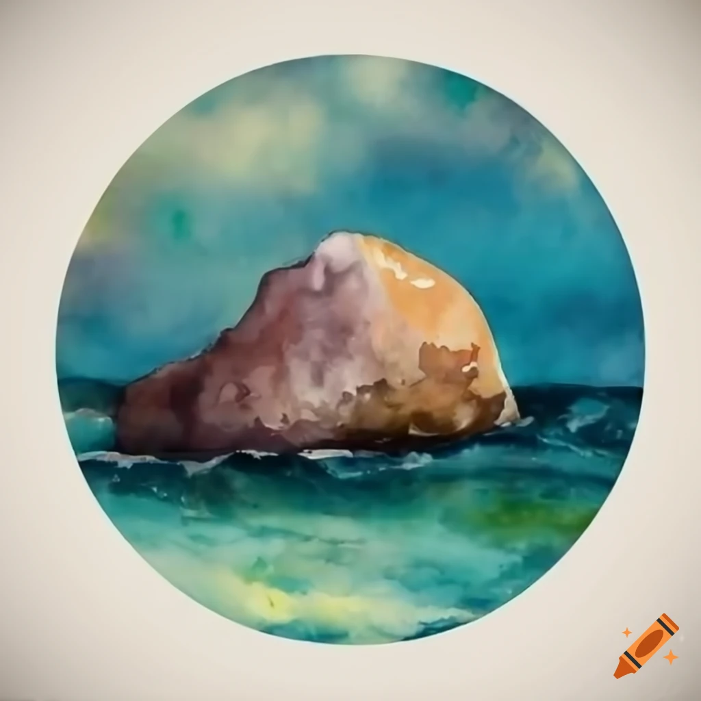 Minimalistic Round Frame With A Rock In The Surf On Craiyon minimalistic-round-frame-with-a-rock-in-the-surf-on-craiyon