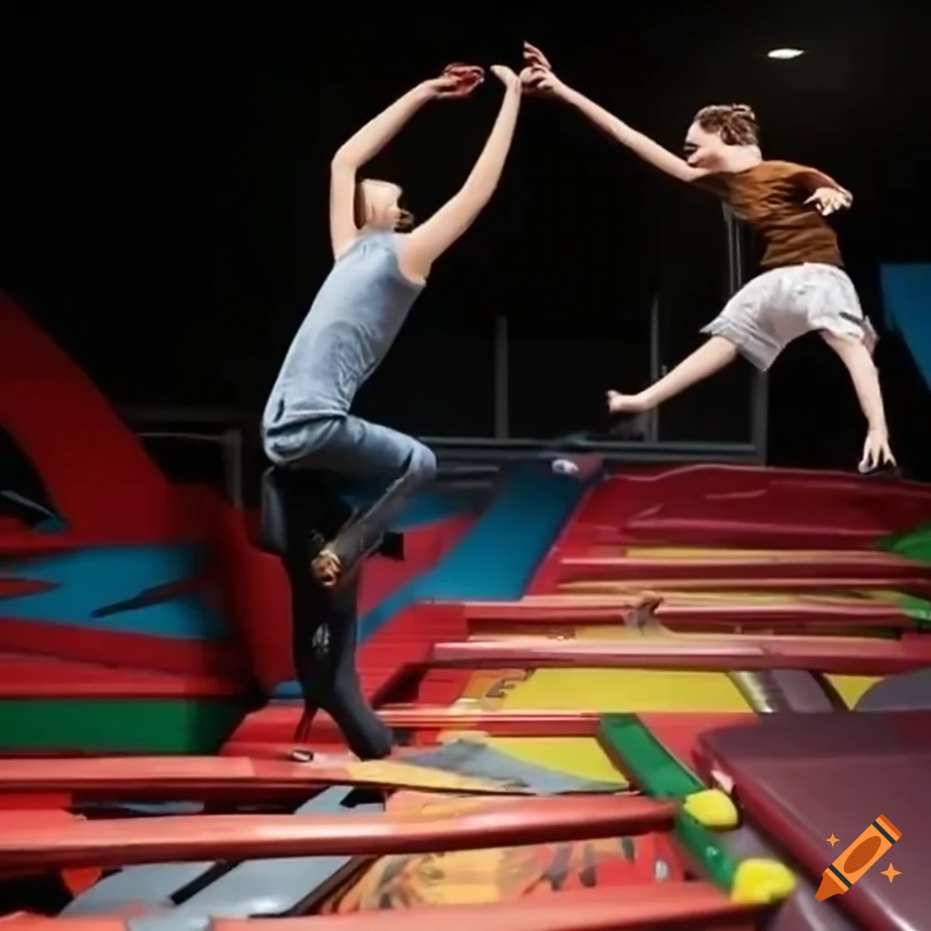 image of people doing parkour