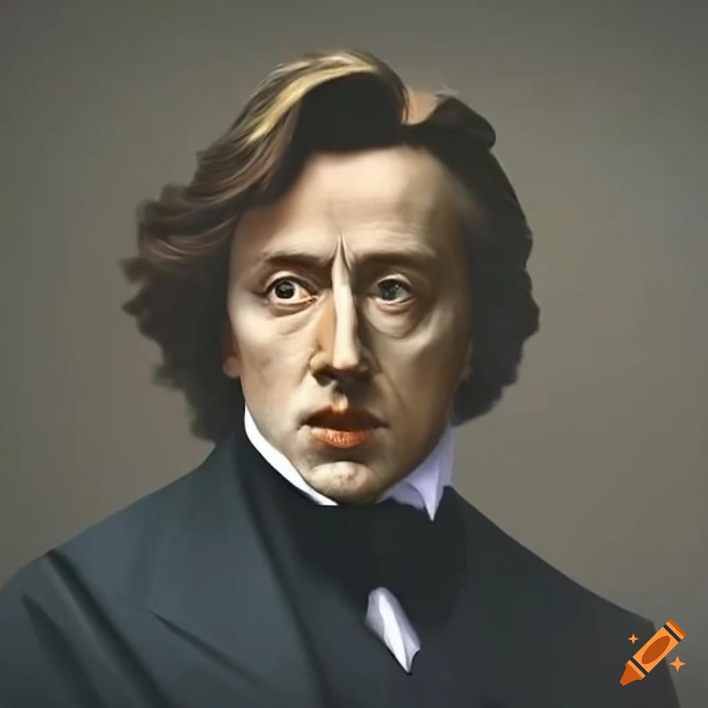 Portrait of chopin on Craiyon
