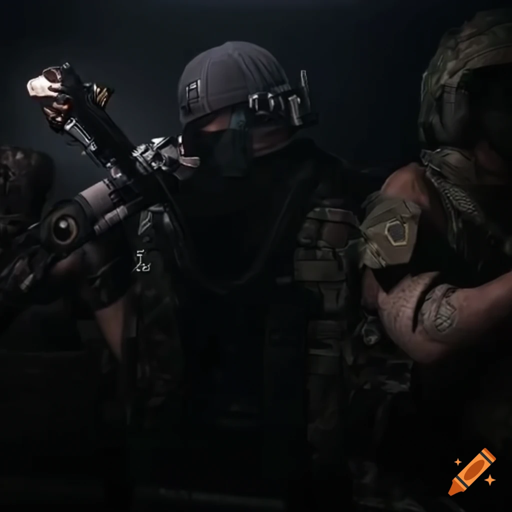 Image of a call of duty original character on Craiyon