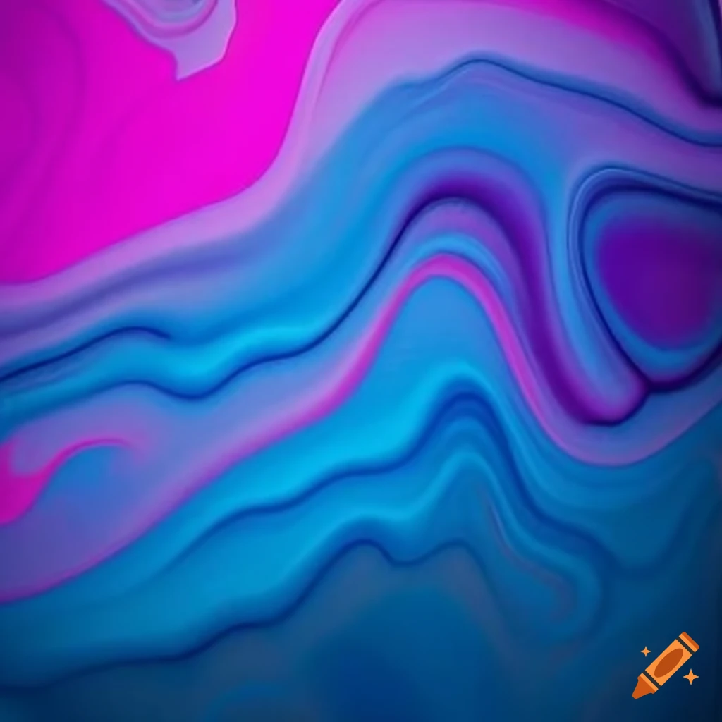 abstract artwork with melting pink, purple, and light blue colors