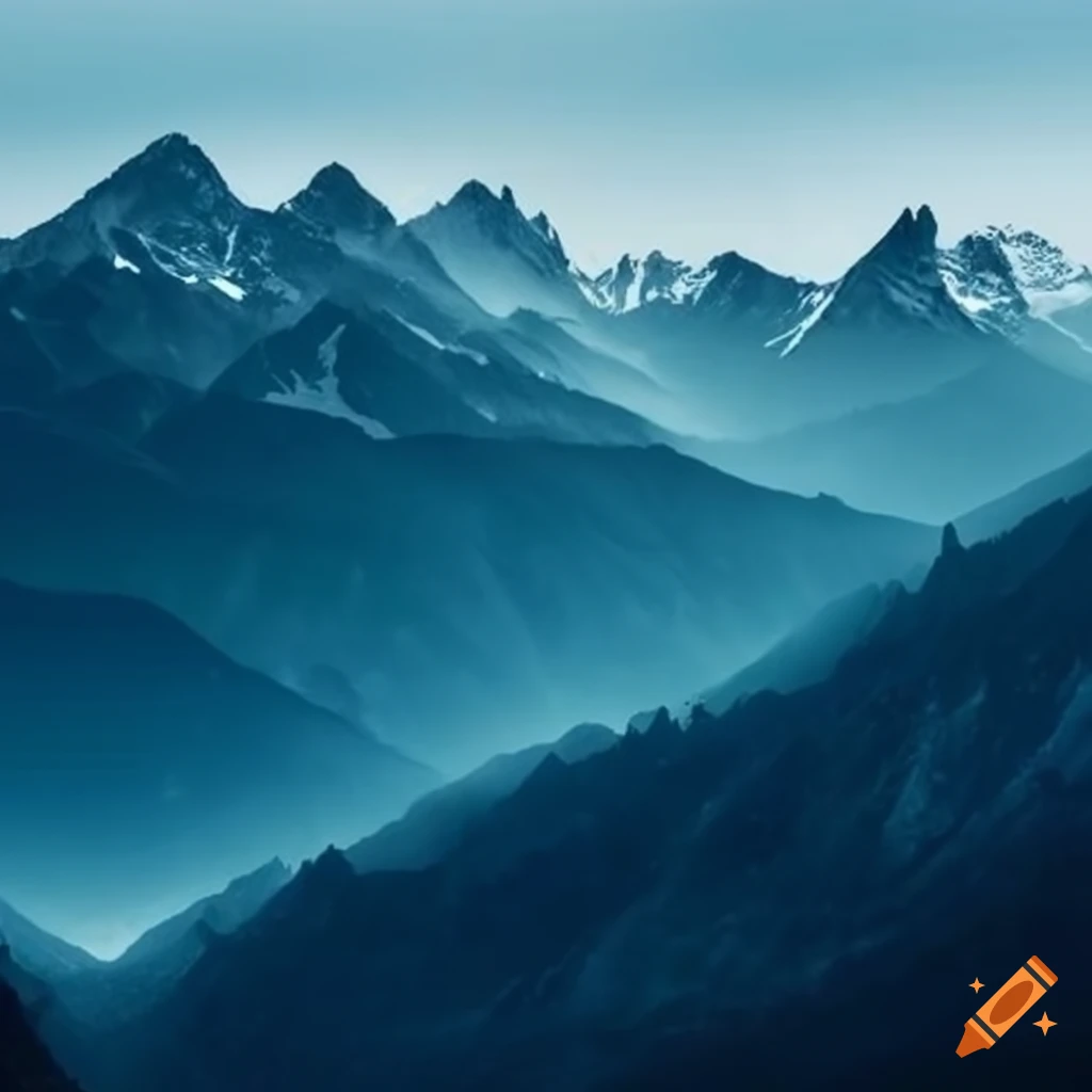 data flow visualization inspired by mountains