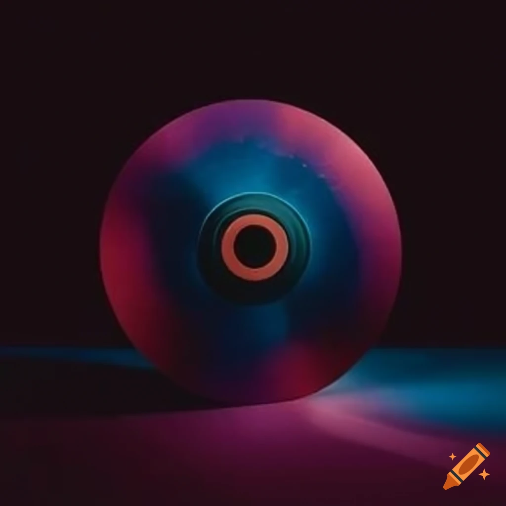 Vintage vinyl record on a turntable on Craiyon