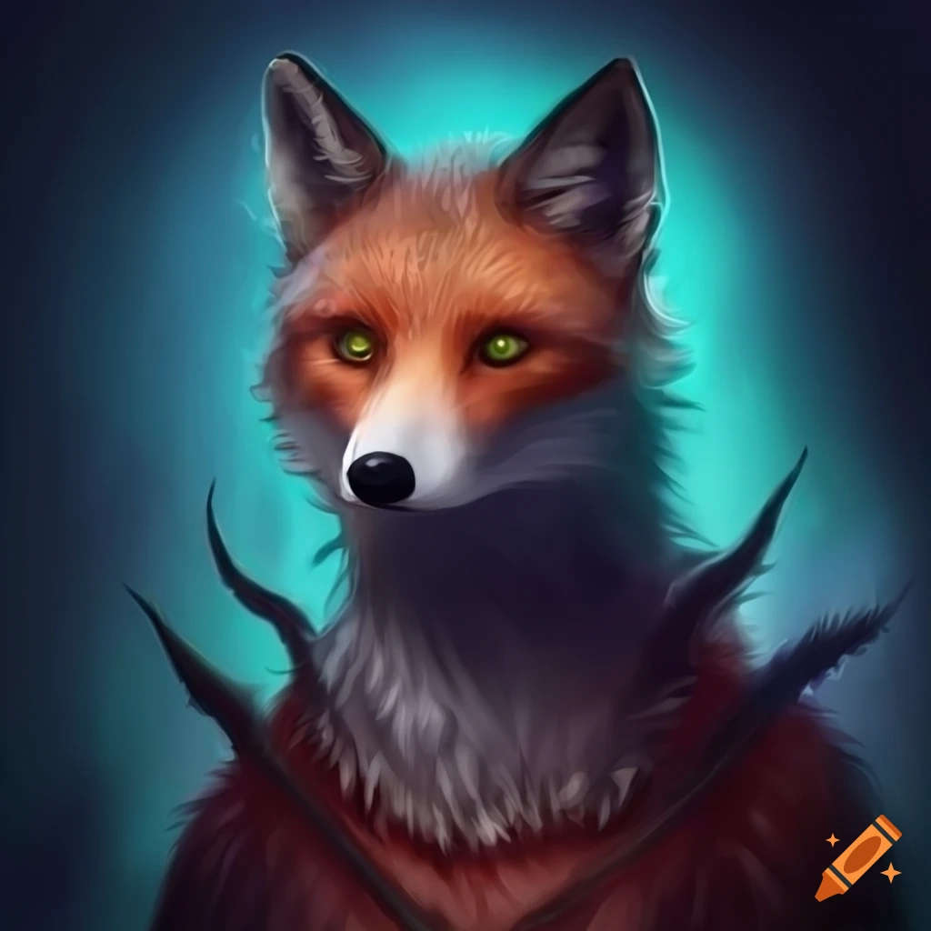 profile picture of a fantasy creature with fox and bear features