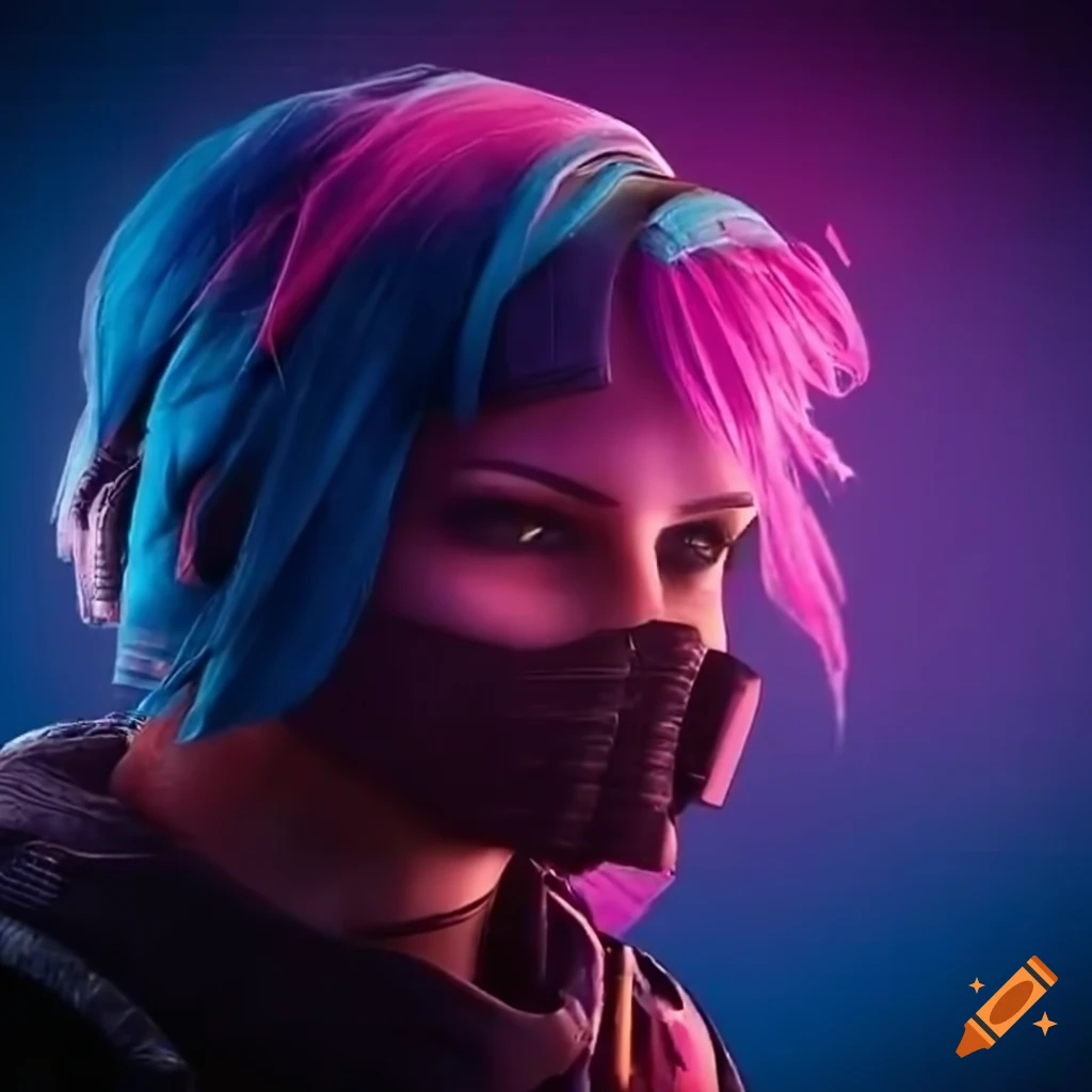 stylish-cyberpunk-male-youth-with-neon-hair-and-biker-gear-on-craiyon