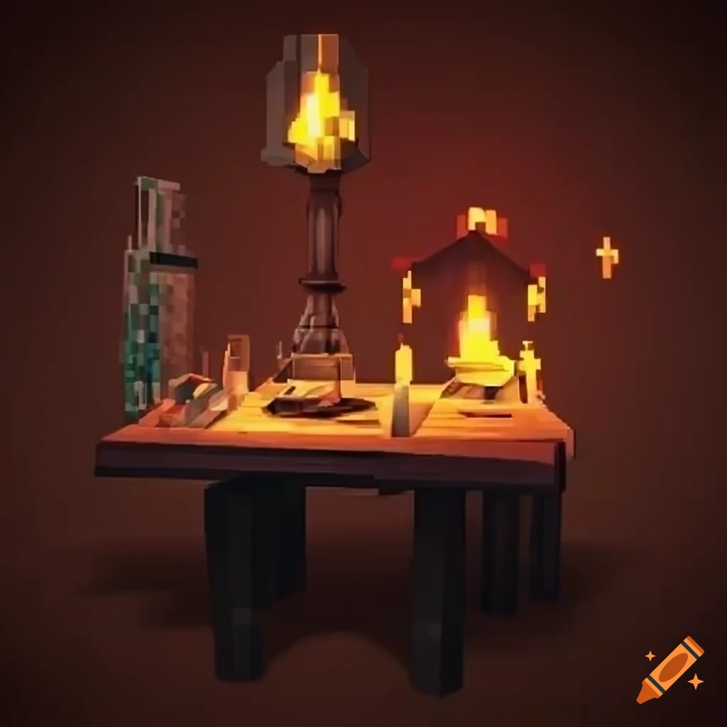 Smp crafting table on Craiyon