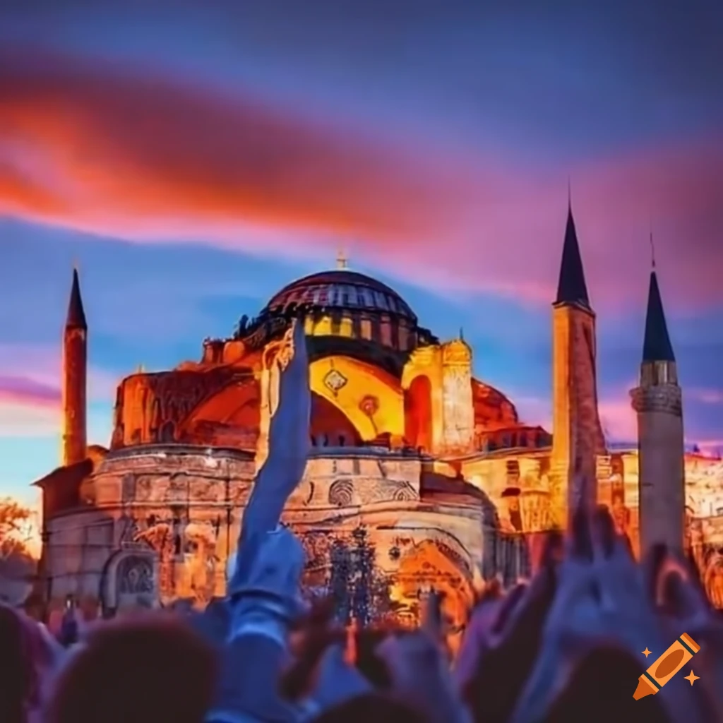 Turkish People Holding Turkey Flag In Hagia Sophia On Craiyon turkish-people-holding-turkey-flag-in-hagia-sophia-on-craiyon
