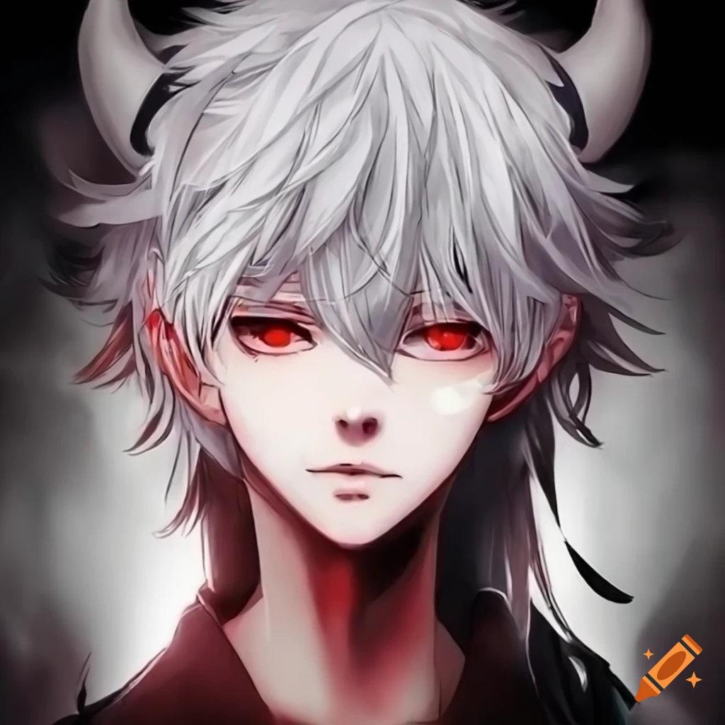 AI 아트: Demon anime boy 작성자: @Melody Uhrmacher | PixAI
