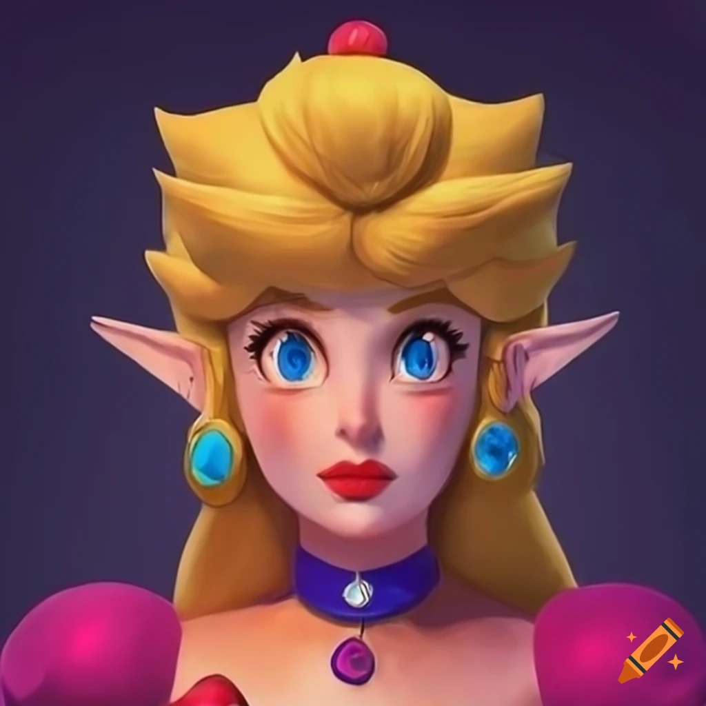 Stunning Artwork Of Link As Princess Peach Applying Makeup On Craiyon 7222