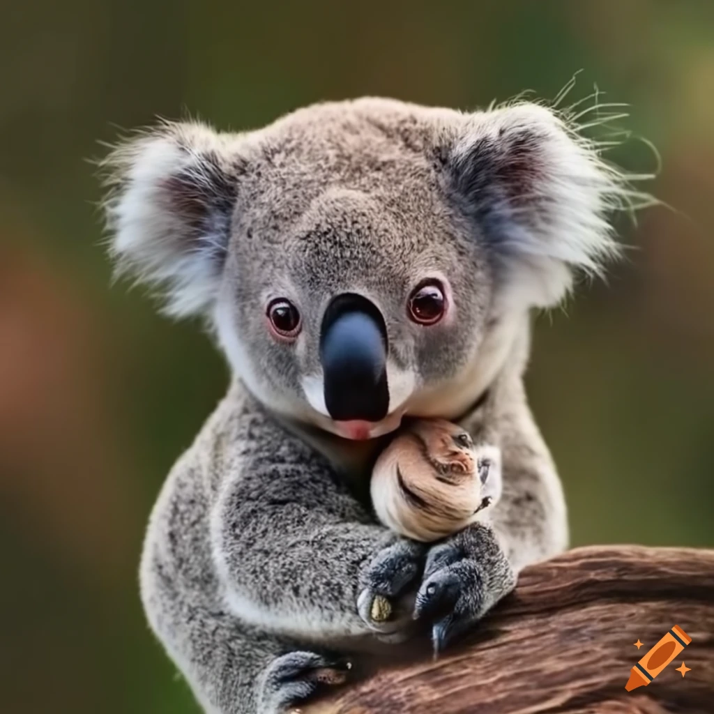 cute photo of a koala joey