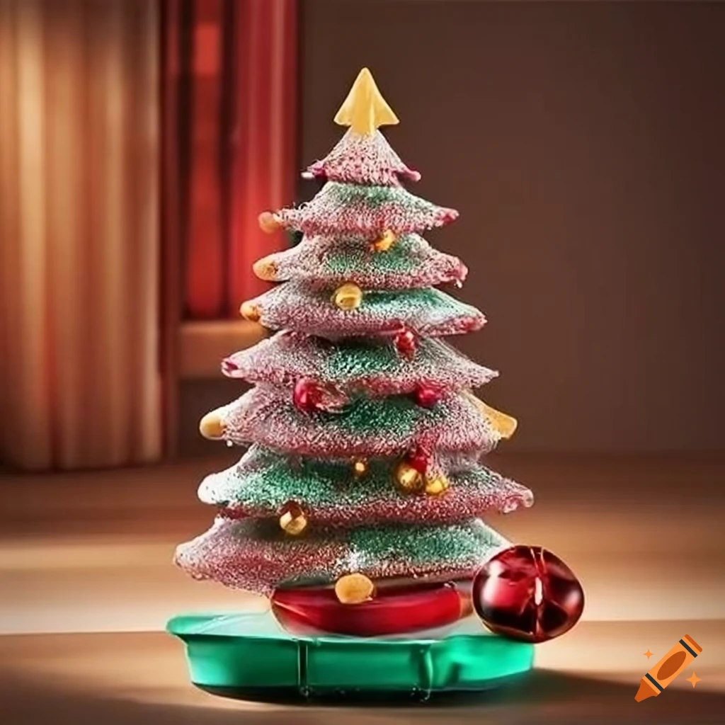 Santa Claus with gifts under Christmas tree