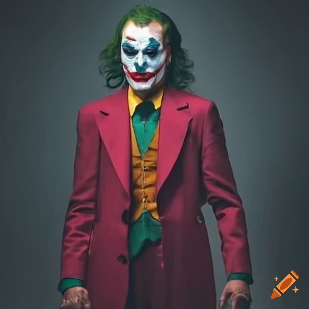Photo of joker from the film on Craiyon