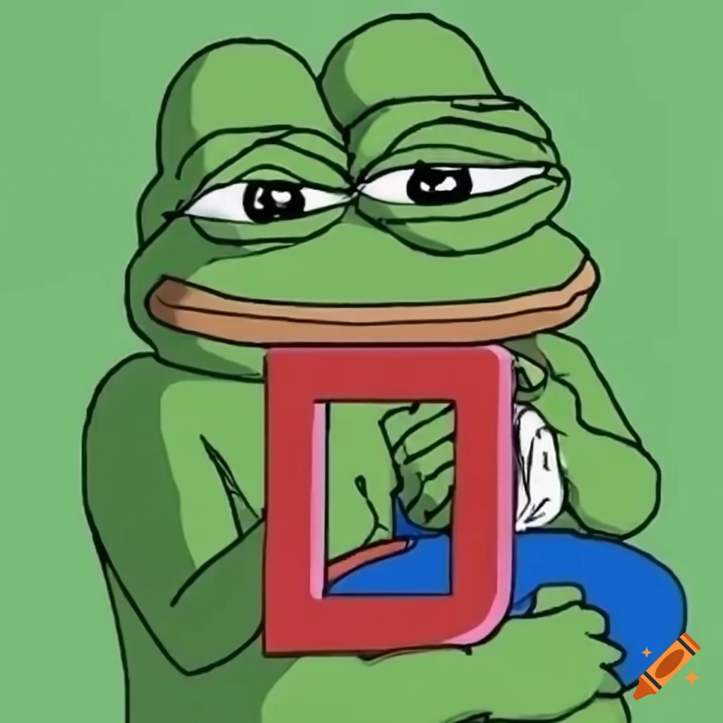 Funny pepe meme with the letter p on Craiyon