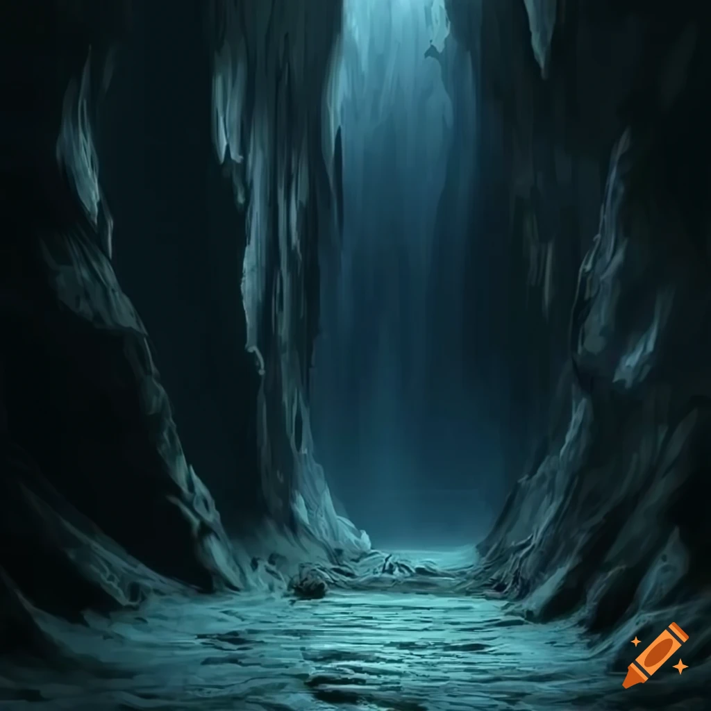 realistic cave parallax background