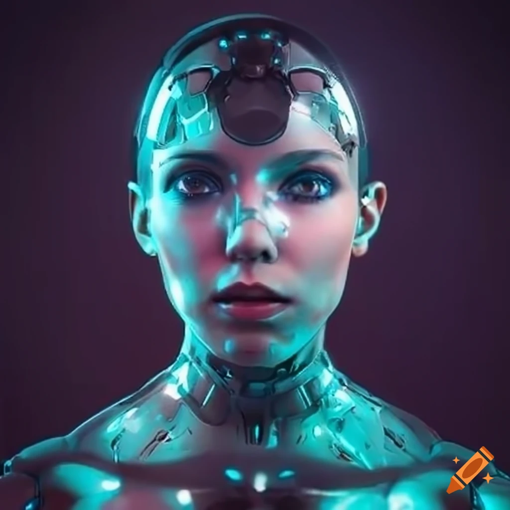 Concept art of a futuristic cyborg on Craiyon