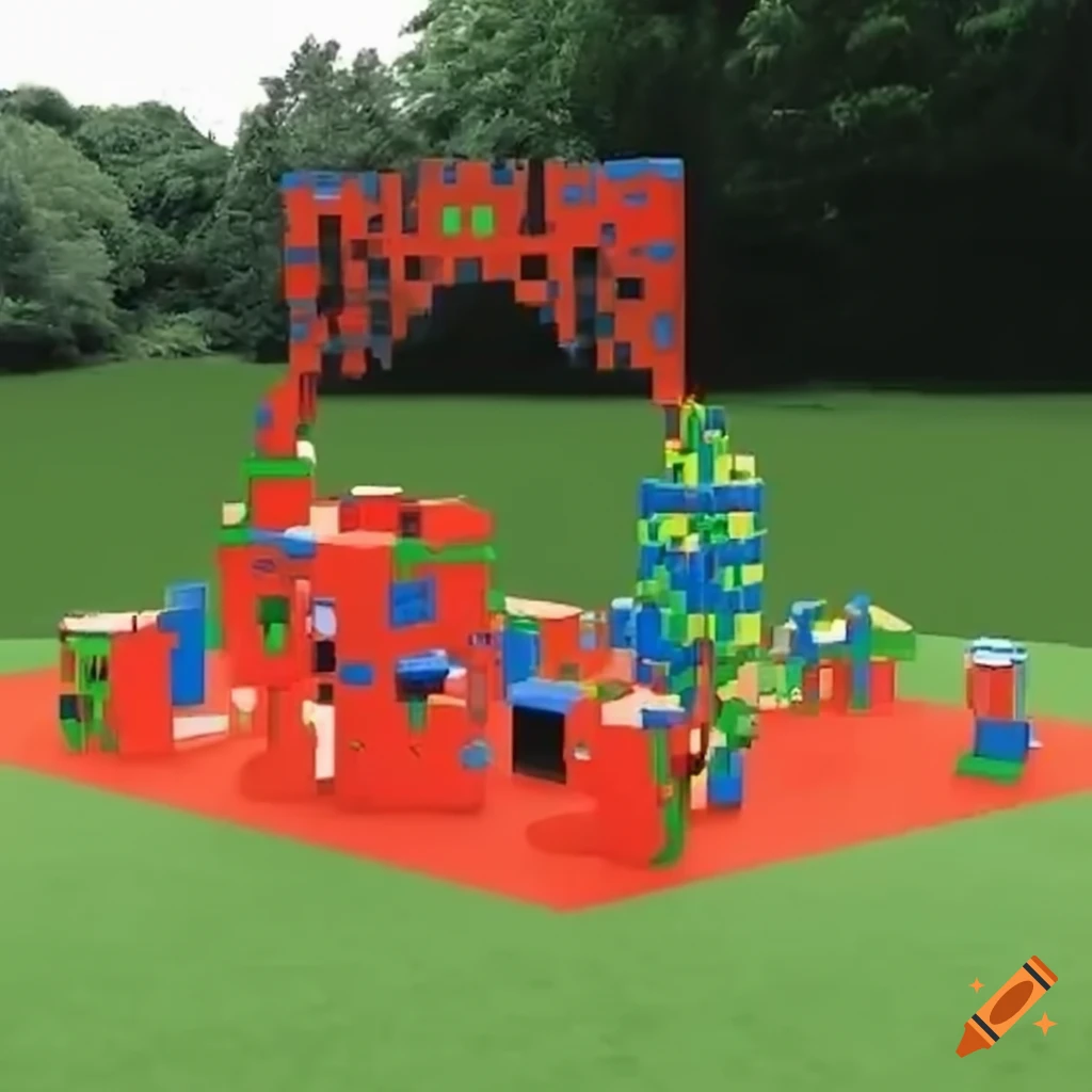 pixel art depiction of a pursuit playground