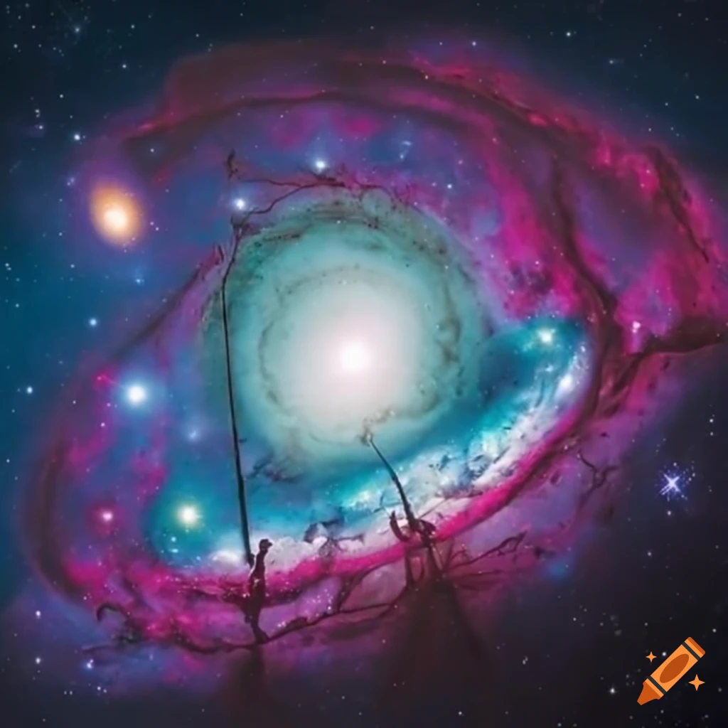 stunning image of stars and galaxies in the cosmos