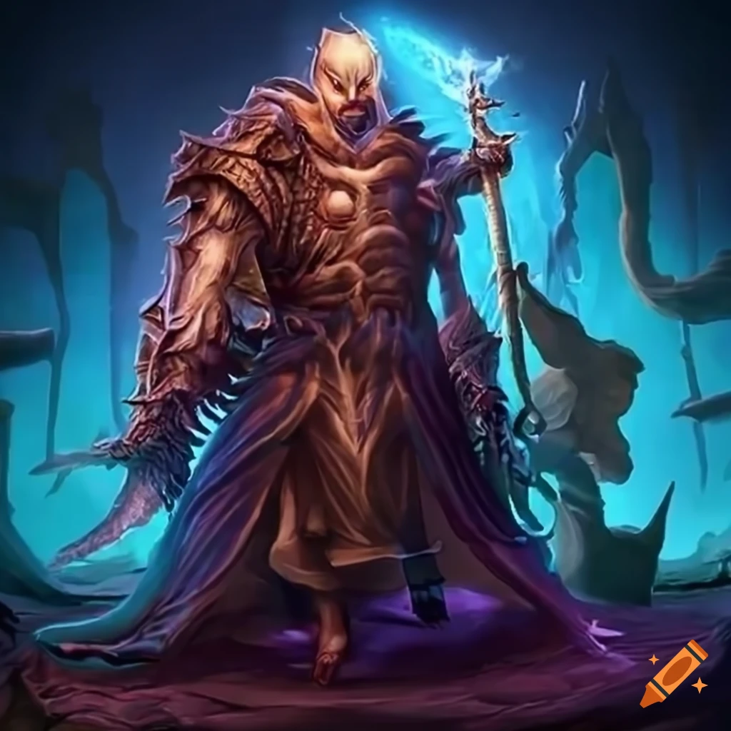 Artistic depiction of a dnd artificer with gadgets and a cloak on Craiyon