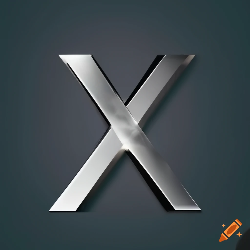 Sleek and sophisticated letter x design on Craiyon