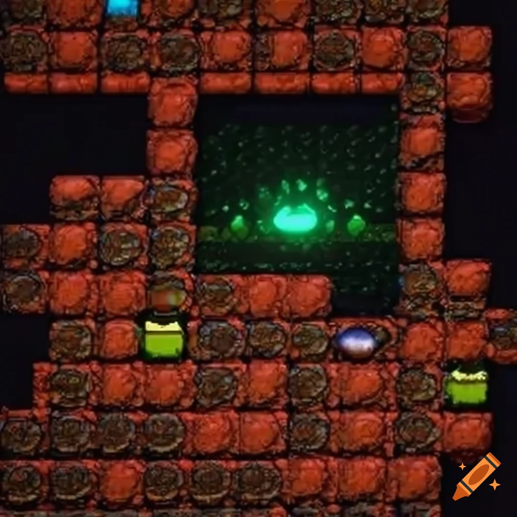 melting bubble tiles in a 2D platform game