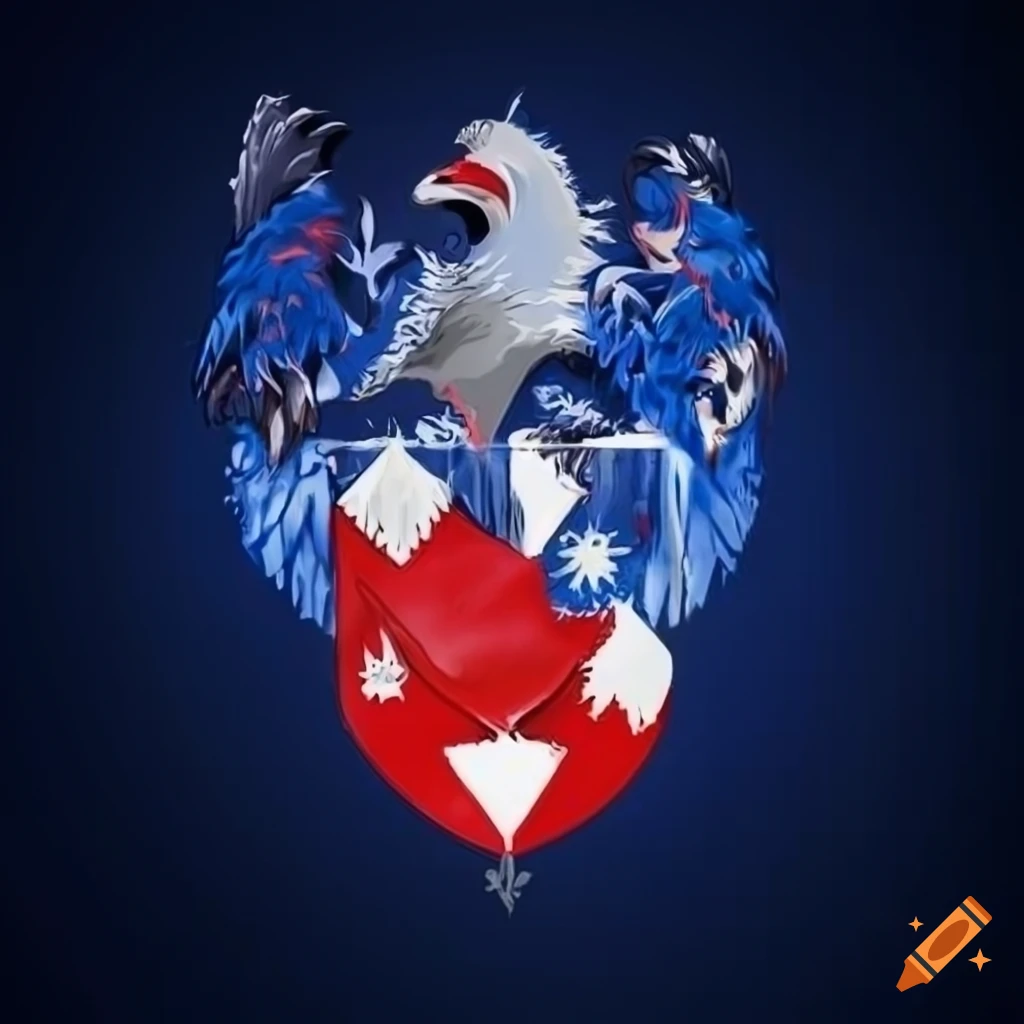 Coat of arms of gratasnia with moon and stars on Craiyon