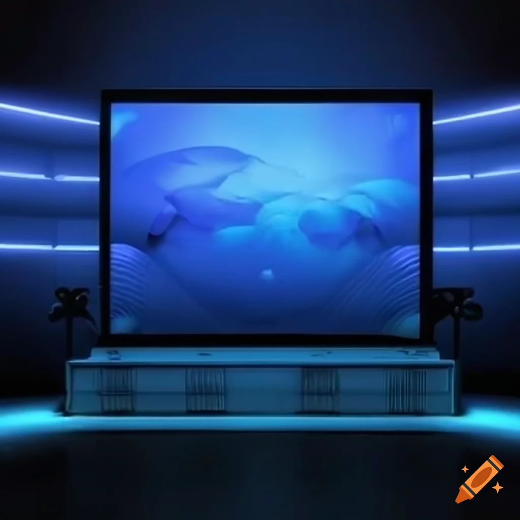Modern Room With A Large Screen On Craiyon Modern room with a large screen on craiyon