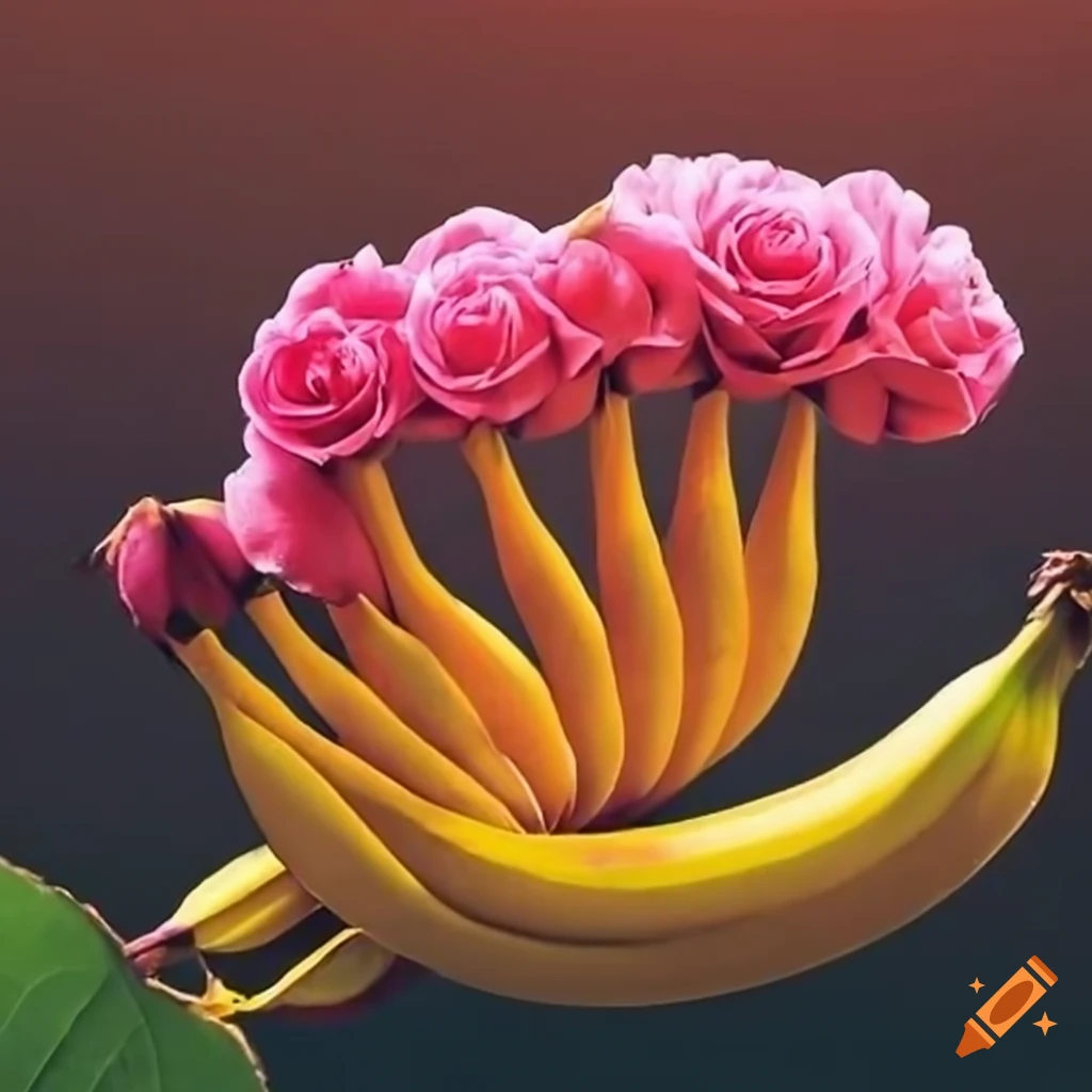 Image of pink bananas on Craiyon