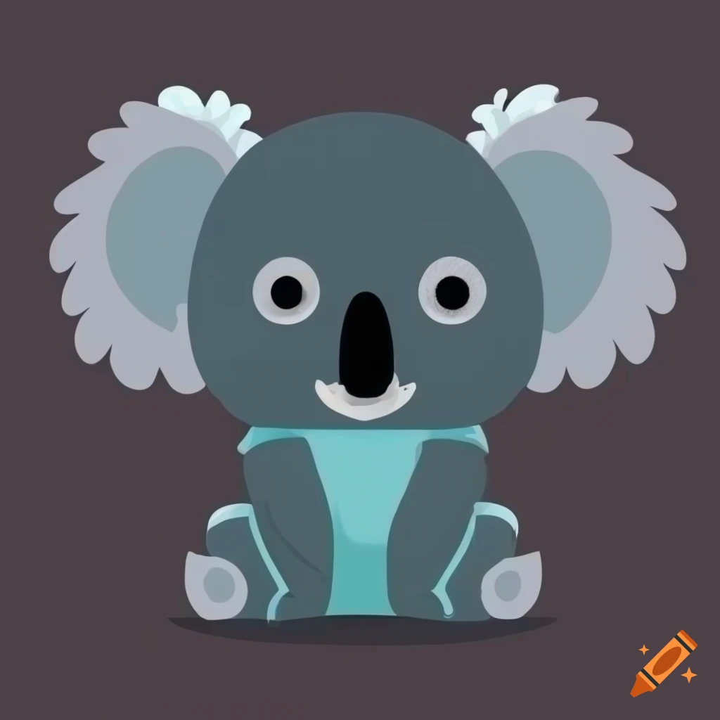 vector illustration of a koala
