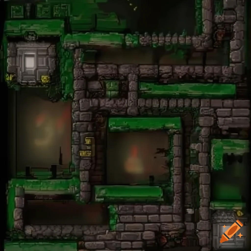 2d game layout map with rocks on Craiyon