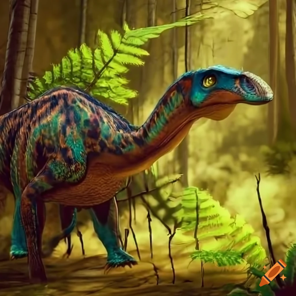 detailed-image-of-a-dinosaur-with-lizard-like-color-pattern-on-craiyon