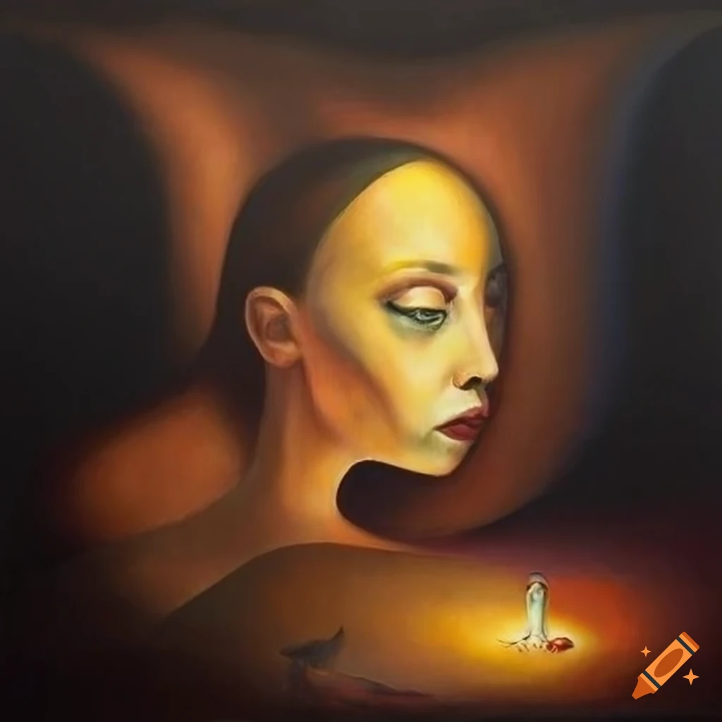 Surrealist Painting With Deep Meaning