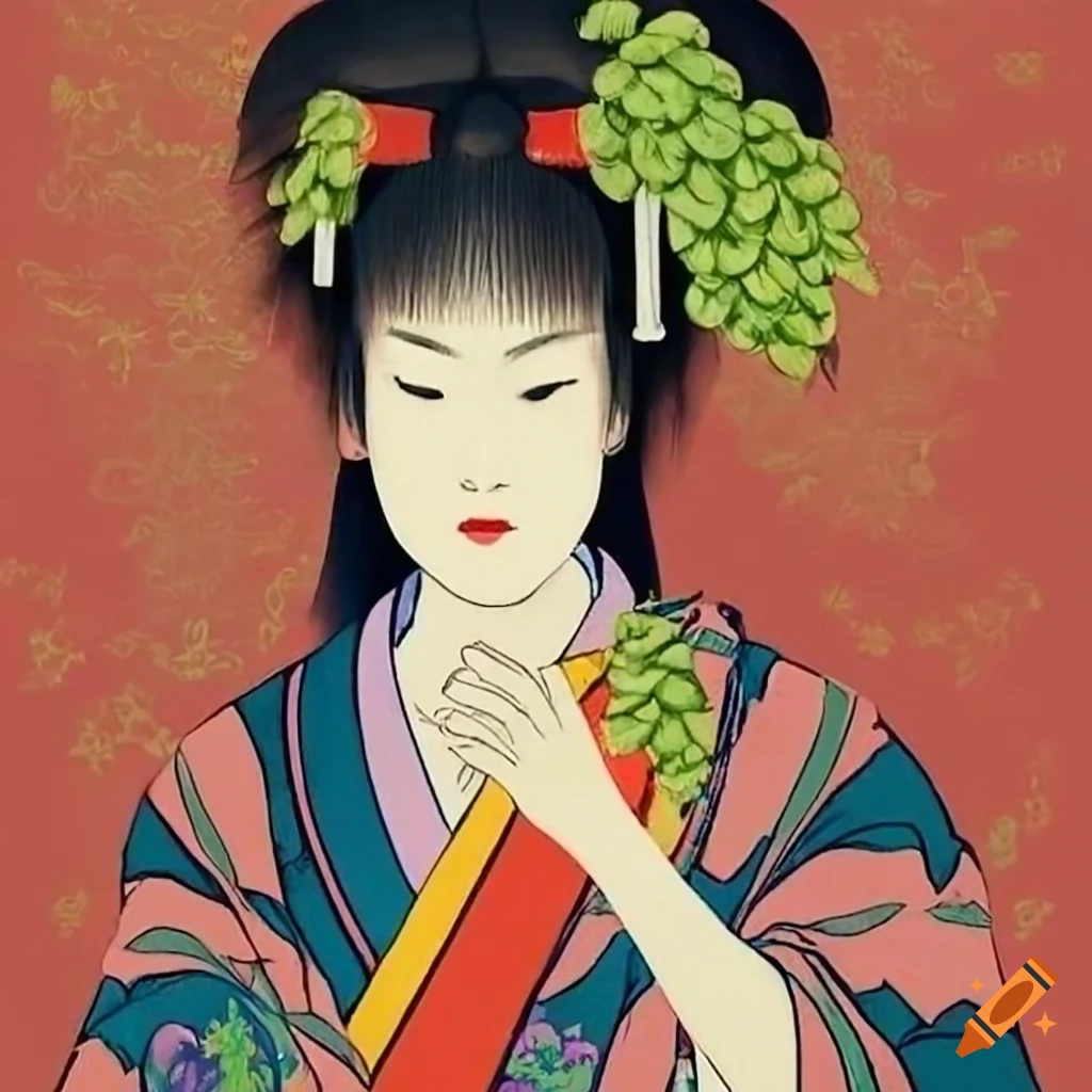Japanese Woodblock Art Of A Woman With Hops Decoration On Craiyon japanese-woodblock-art-of-a-woman-with-hops-decoration-on-craiyon