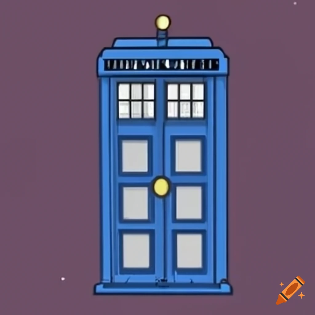 Virtual tardis doors on Craiyon